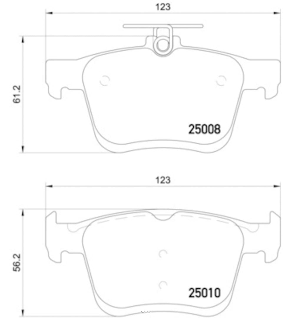 Hella Pagid 355020271 Low-Metallic Disc Brake Pad