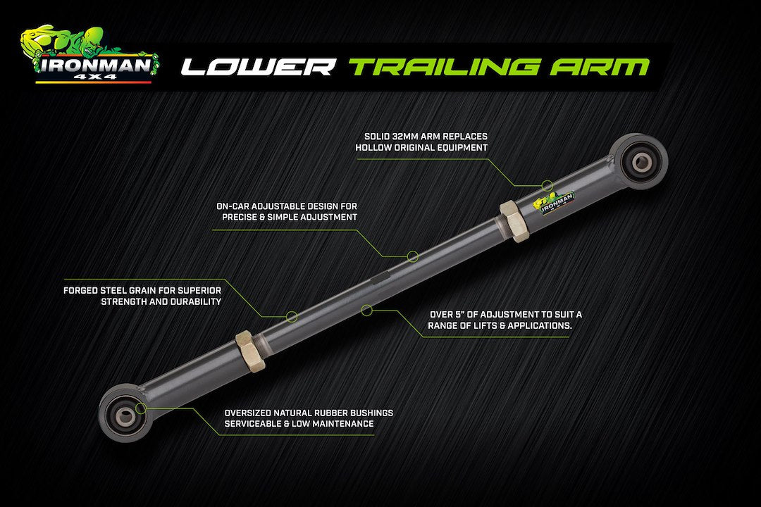 Ironman 4x4 LTA003 Adjustable Rear Lower Trailing Arm