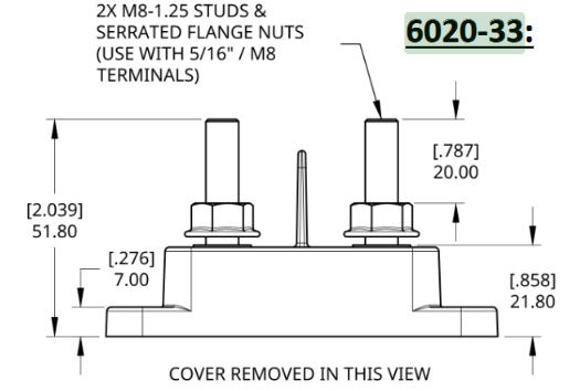 Egis 6020-33 Busbar Connection Stud