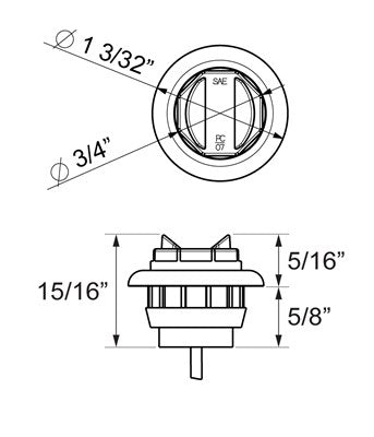 Optronics Mcl11 Series Trailer Light (Mcl11akb)