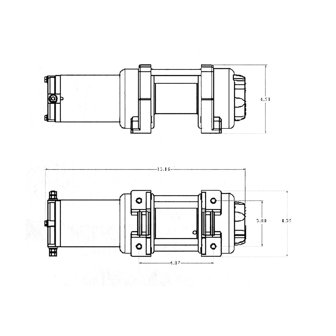 Superwinch 1140220 LT Series 4,000-lb ATV Winch with Roller