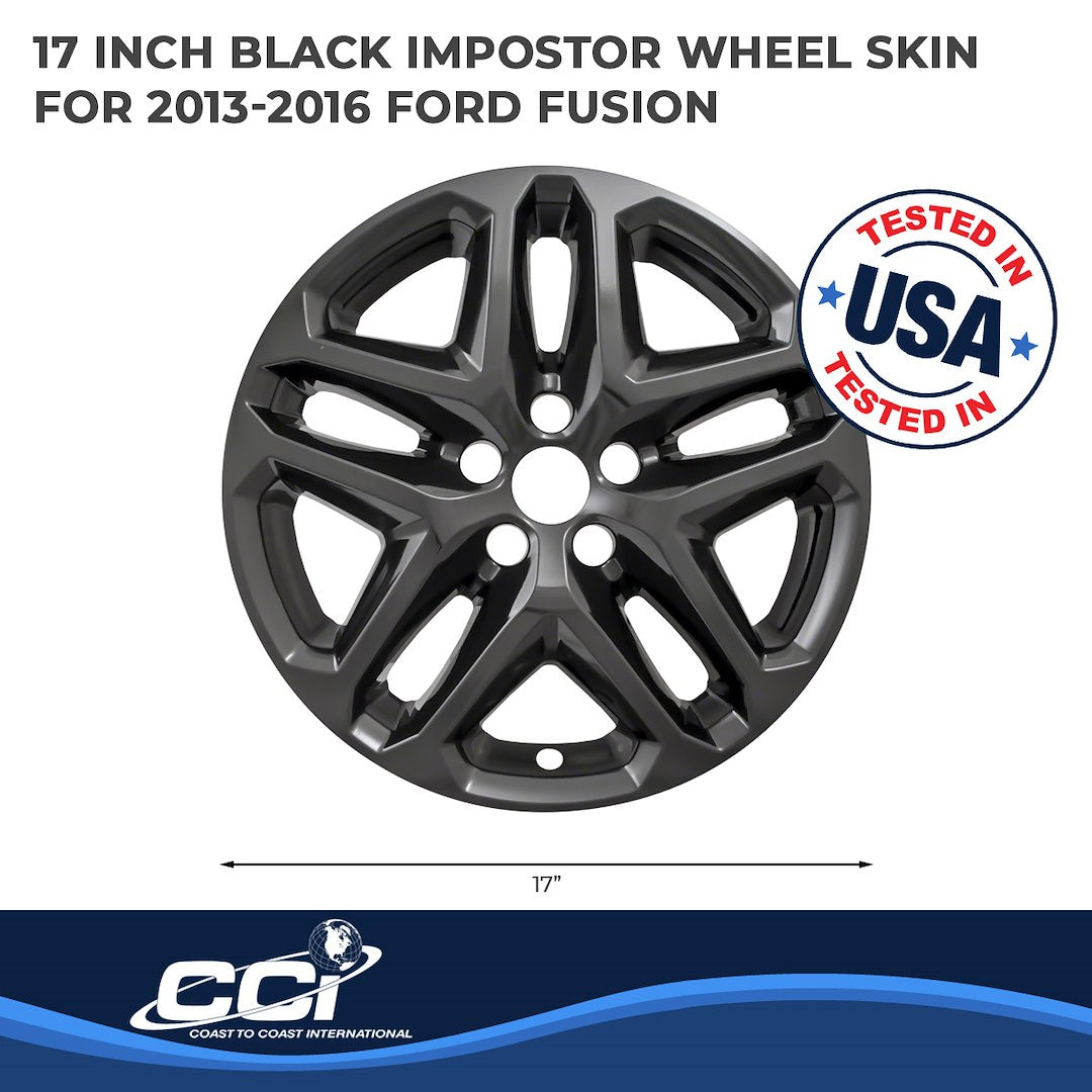 Coast To Coast IMP372BLKN Black Fusion Impostor Wheel Skins - image 2