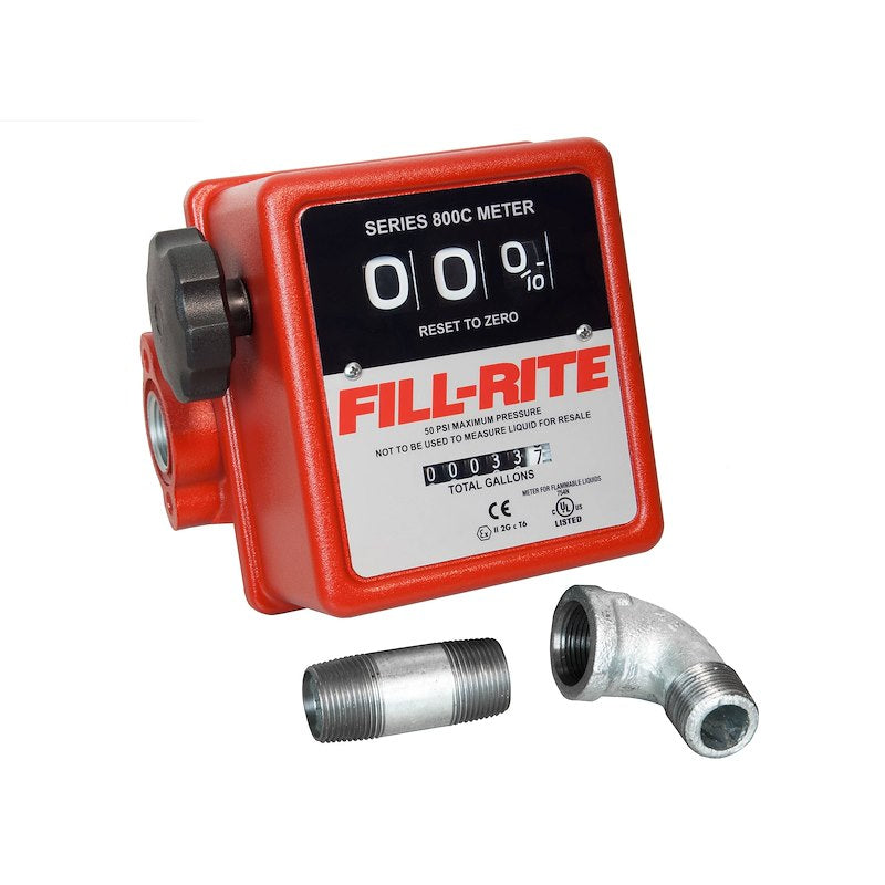Fill-Rite 807CMK Mechanical Flow Meter - 5 To 20 GPM