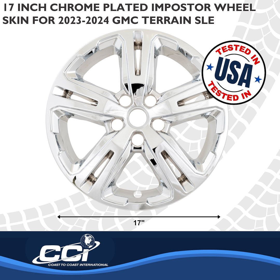 Coast To Coast IMP514X Terrain Chrome 17-Inch Wheel Skin - image 3
