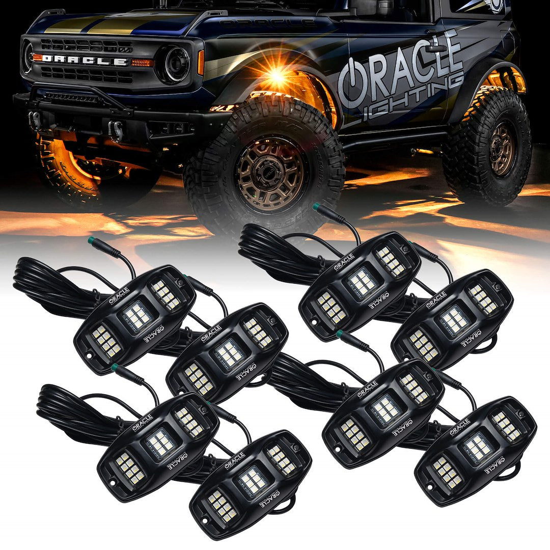 Oracle Lighting 5895-339-8 Eight-Piece Underbody Rock Light Kit