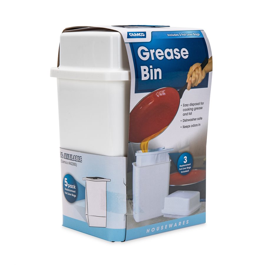 Camco Used Cooking Grease Container (42281) – Width (In): 5.13 Inch