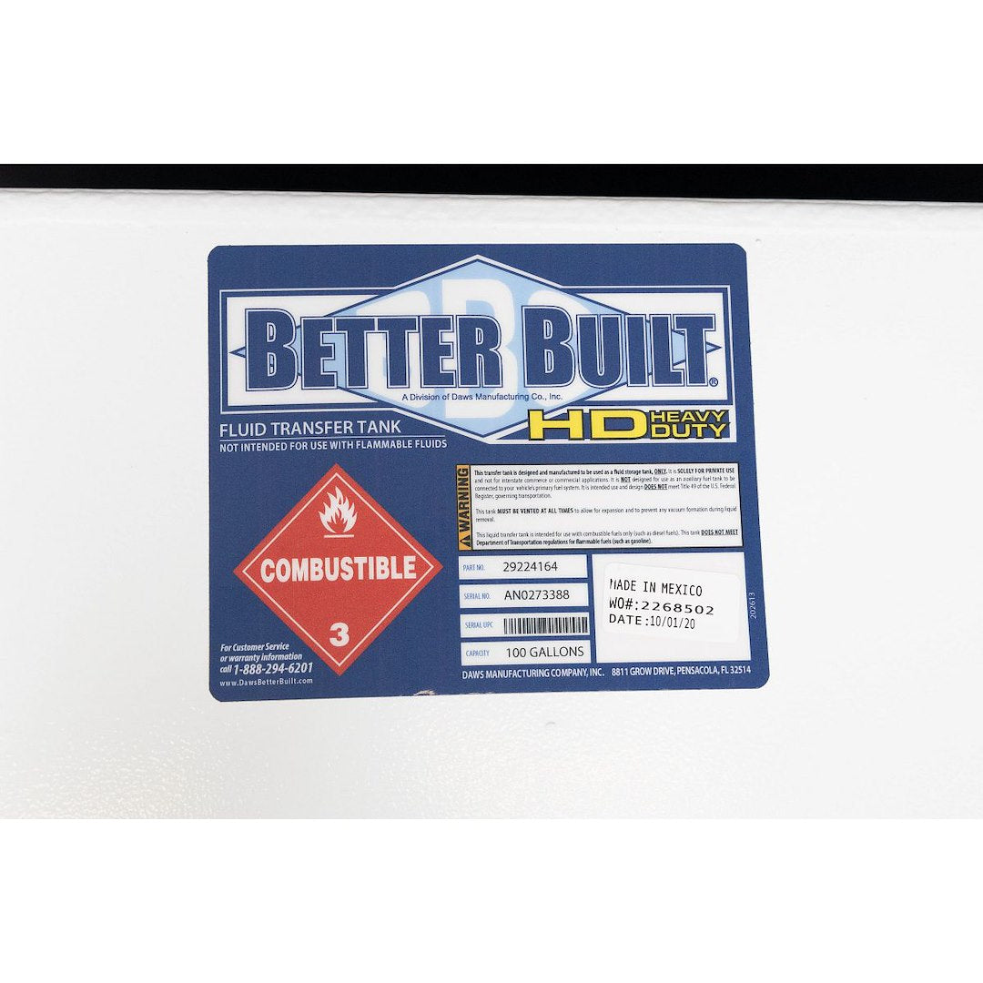 Better Built 29224164 HD Series 100-Gallon Transfer Tank