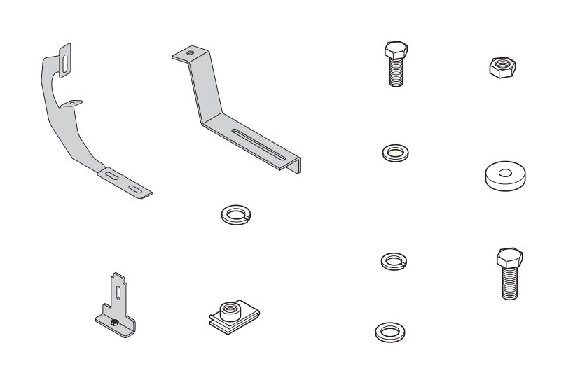 Raptor RB-0103-BK Running Board Mounting Kit