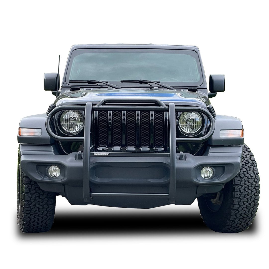 Black Horse Offroad Steel Grille Guard 17JPJLMA - image 7