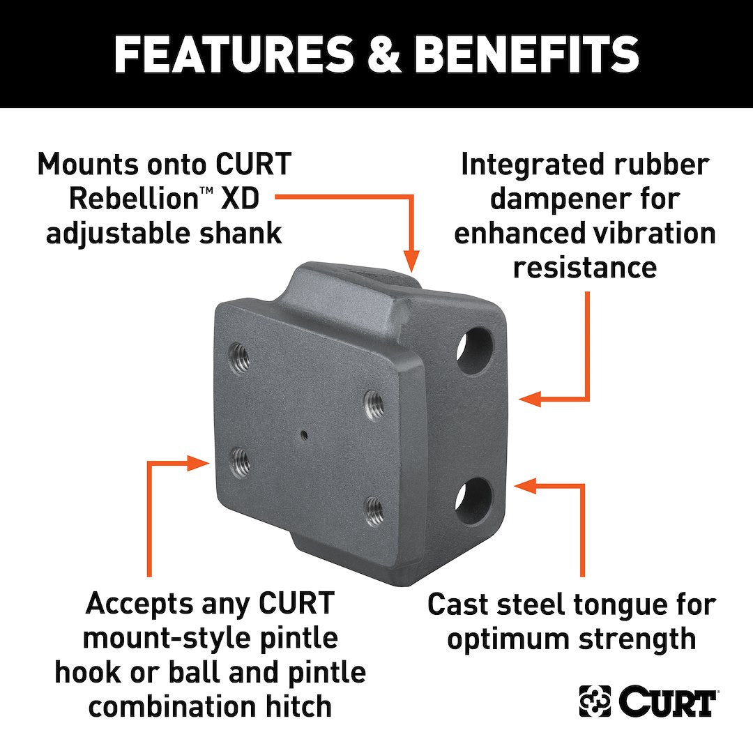 Curt 45950 Pintle Hook Mounting Plate - image 3