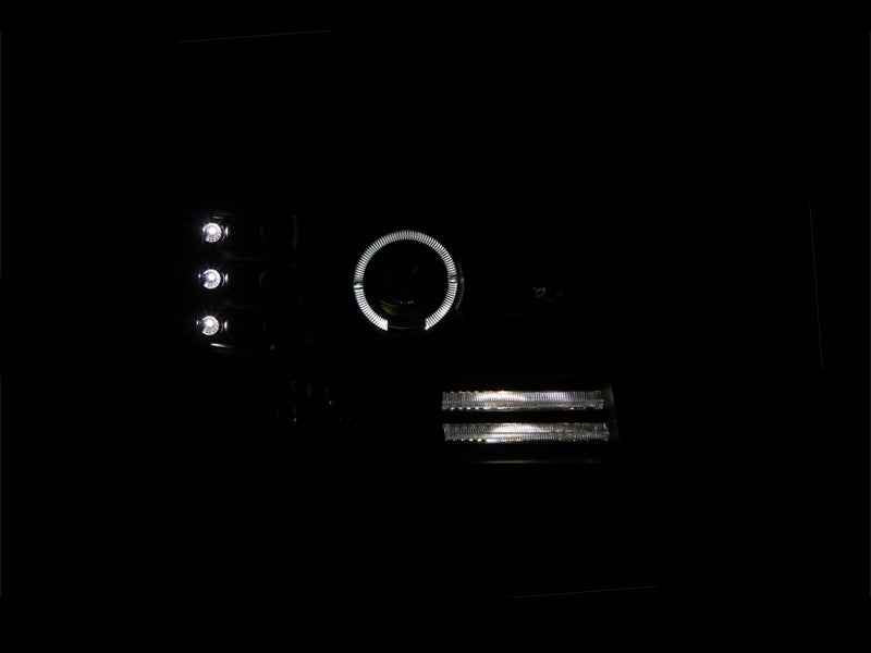 ANZO USA 111184 Black Halo Projector Headlights