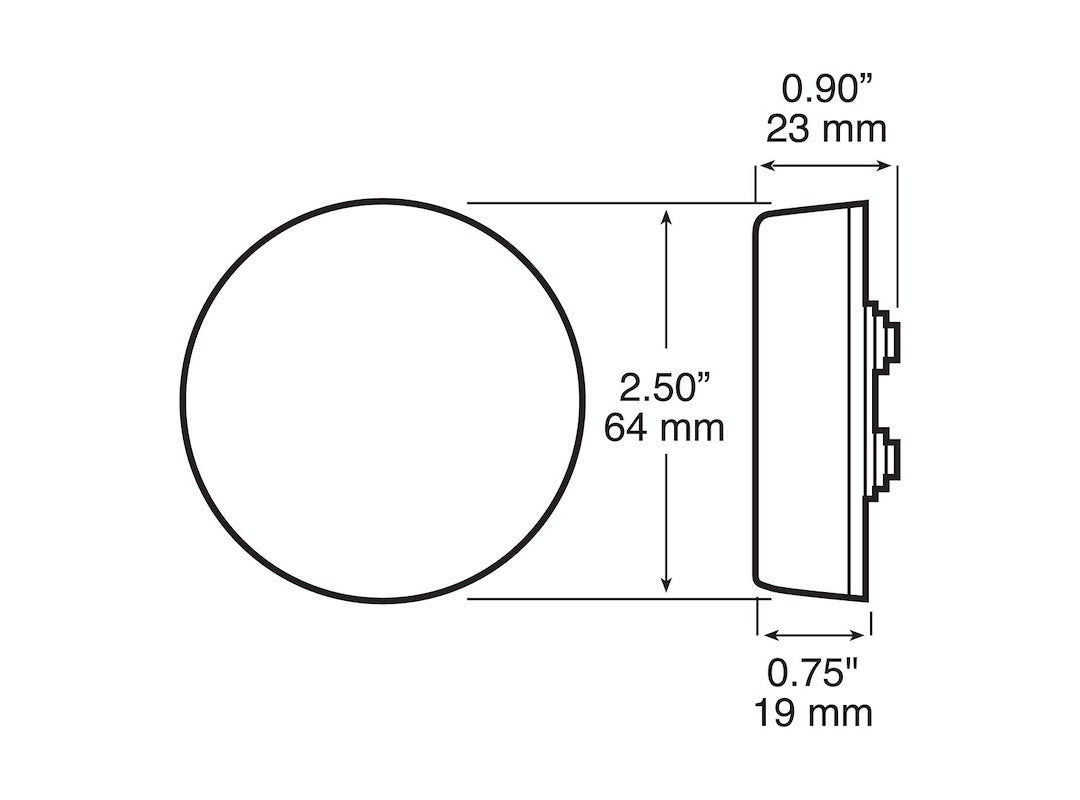 Peterson Mfg. 2-1/2 Inch LED Clearance Light (V162ka)