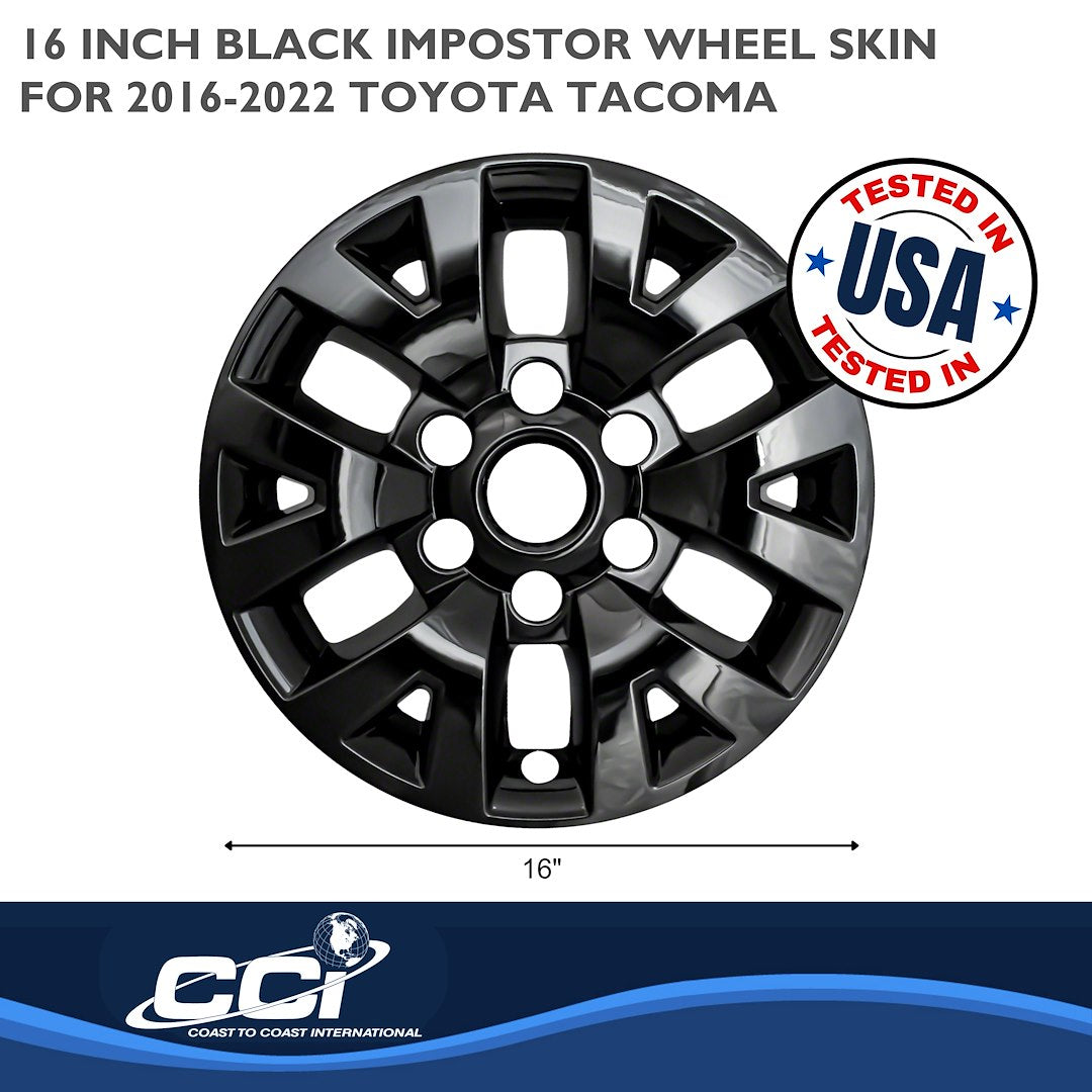 Coast To Coast IMP445BLK Black Tacoma Impostor Wheel Skins - image 3