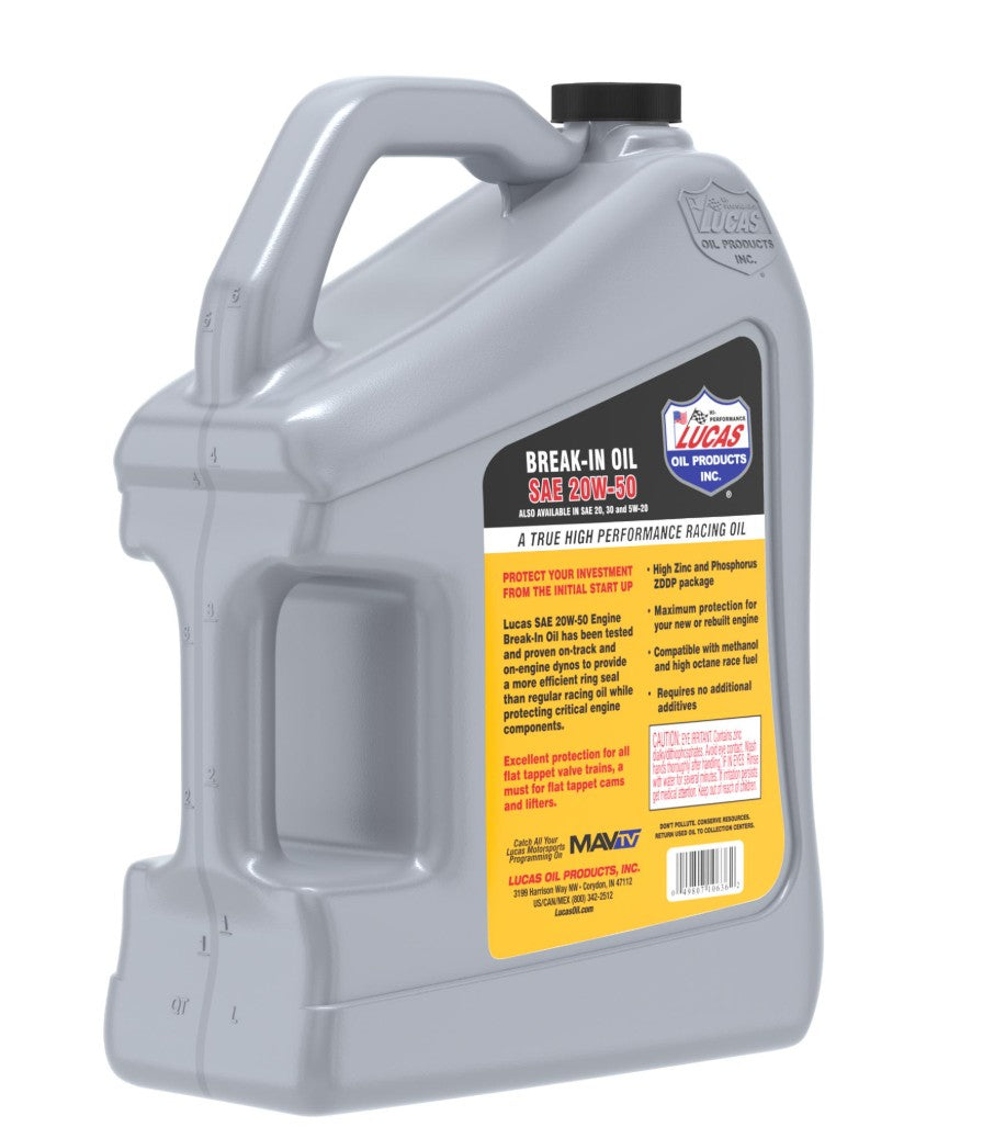 Lucas Oil 10636 SAE 20W-50 Break-In Oil
