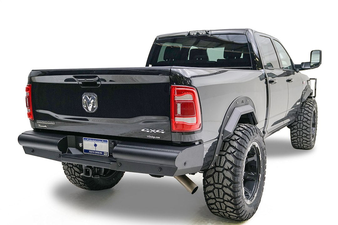 Fab Fours DR19-U4450-1 Black Steel Elite Rear Bumper