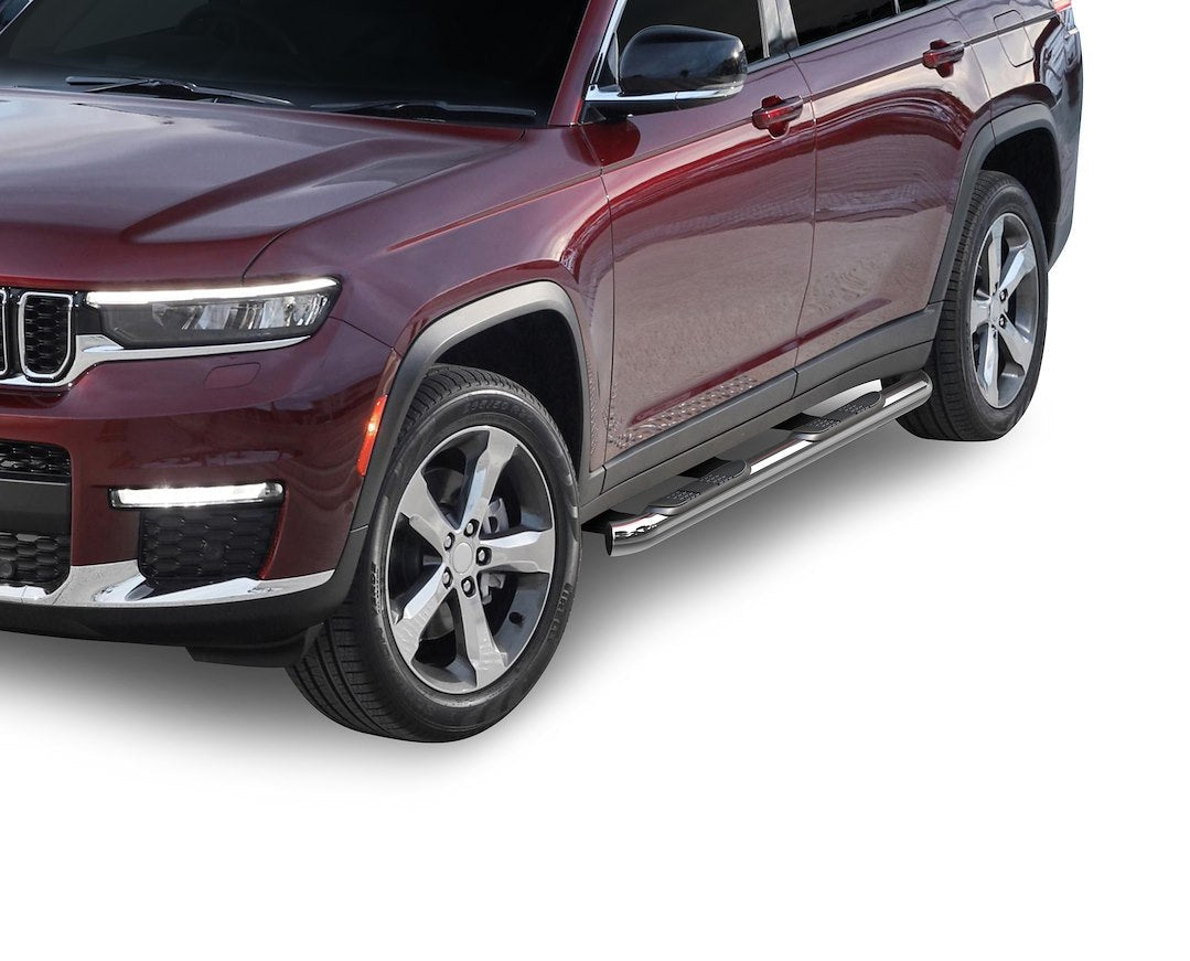 Black Horse Offroad With Surface Steps Round Nerf Bar 9B080205SS - image 5