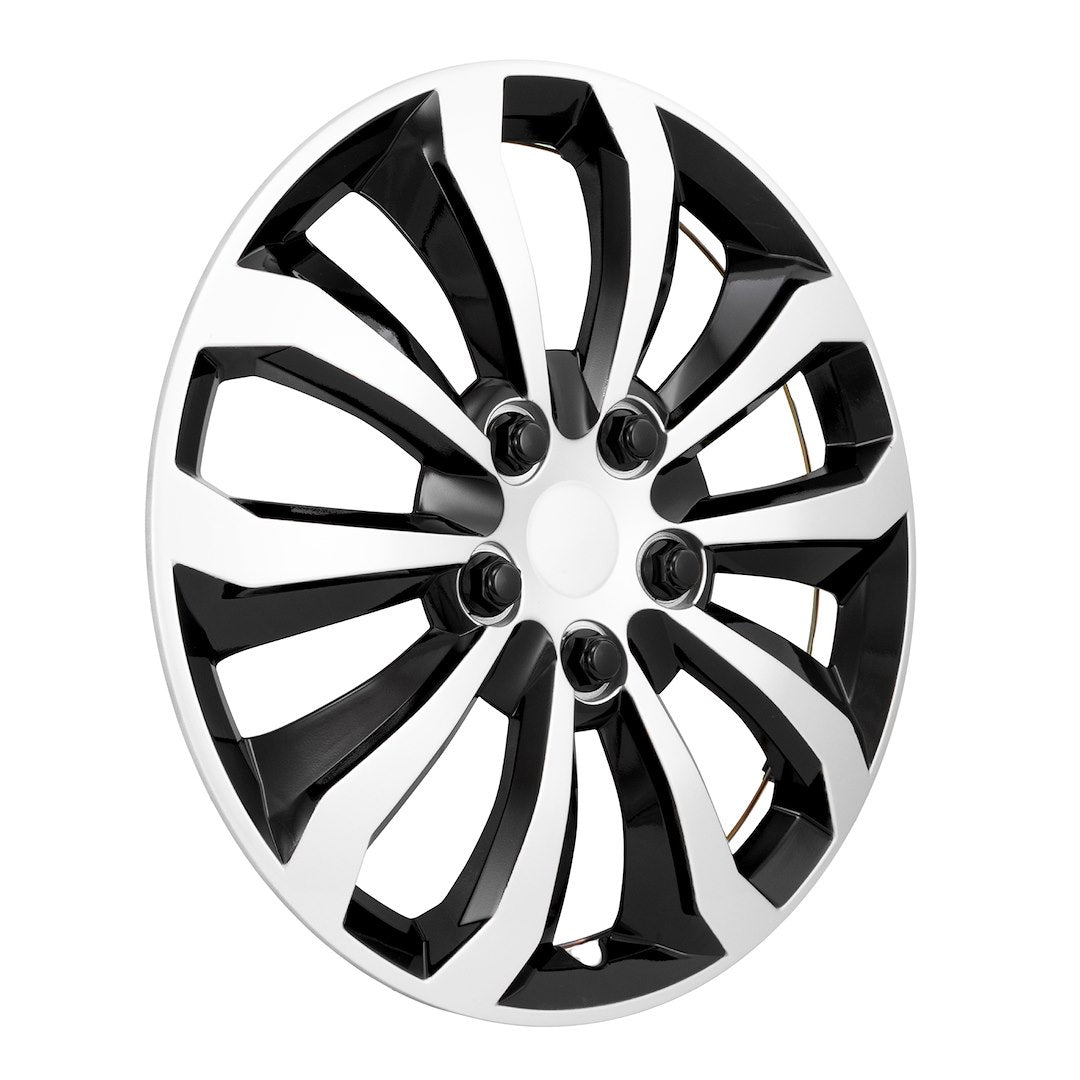Coast To Coast 106115SB 15-Inch Black/Silver Wheel Covers - image 2