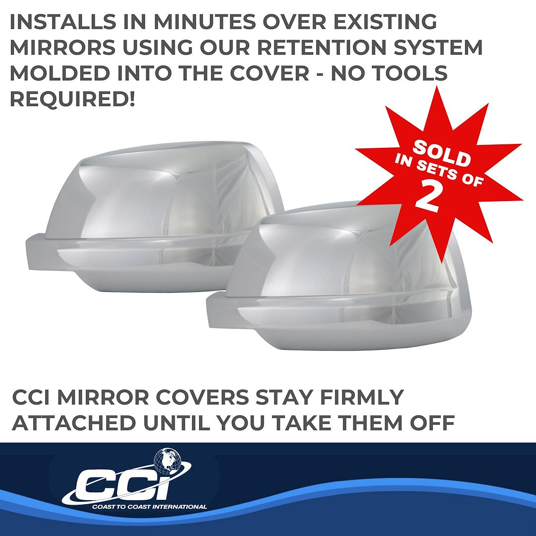 Coast To Coast MC67406 Tundra Chrome Mirror Cover Pair - image 3
