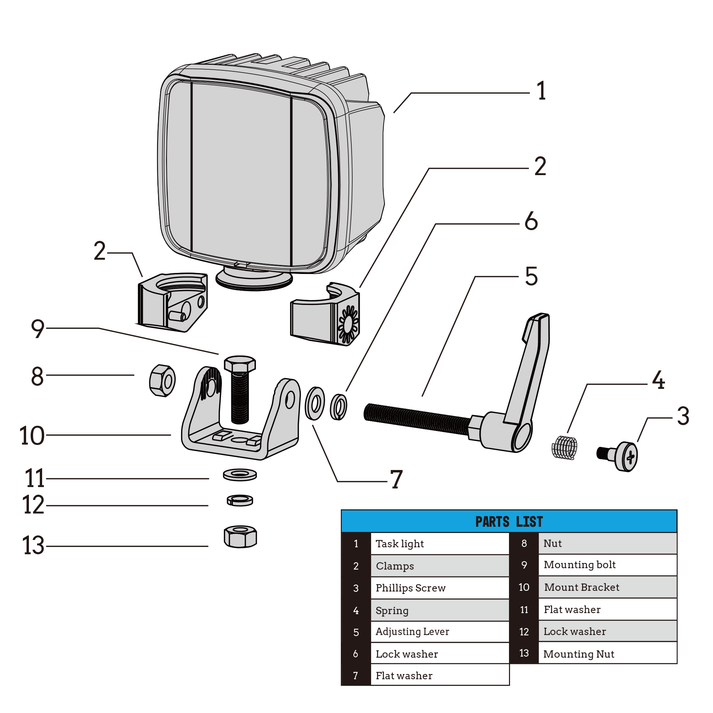 BUILTBRIGHT BB45082 Work Light - image 5