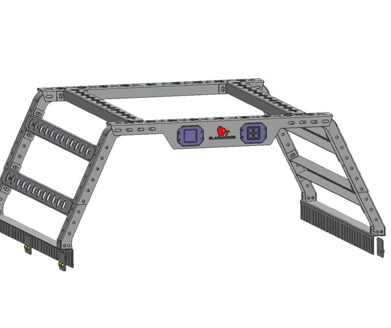 Black Horse Offroad Tr01b Bed Cargo Rack - image 12