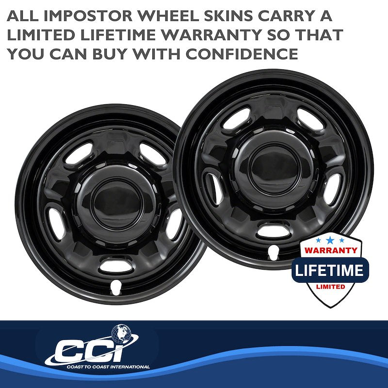 Coast To Coast IWCIMP96BLK 17" Gloss Black Wheel Skins for Ford F-250/F-350