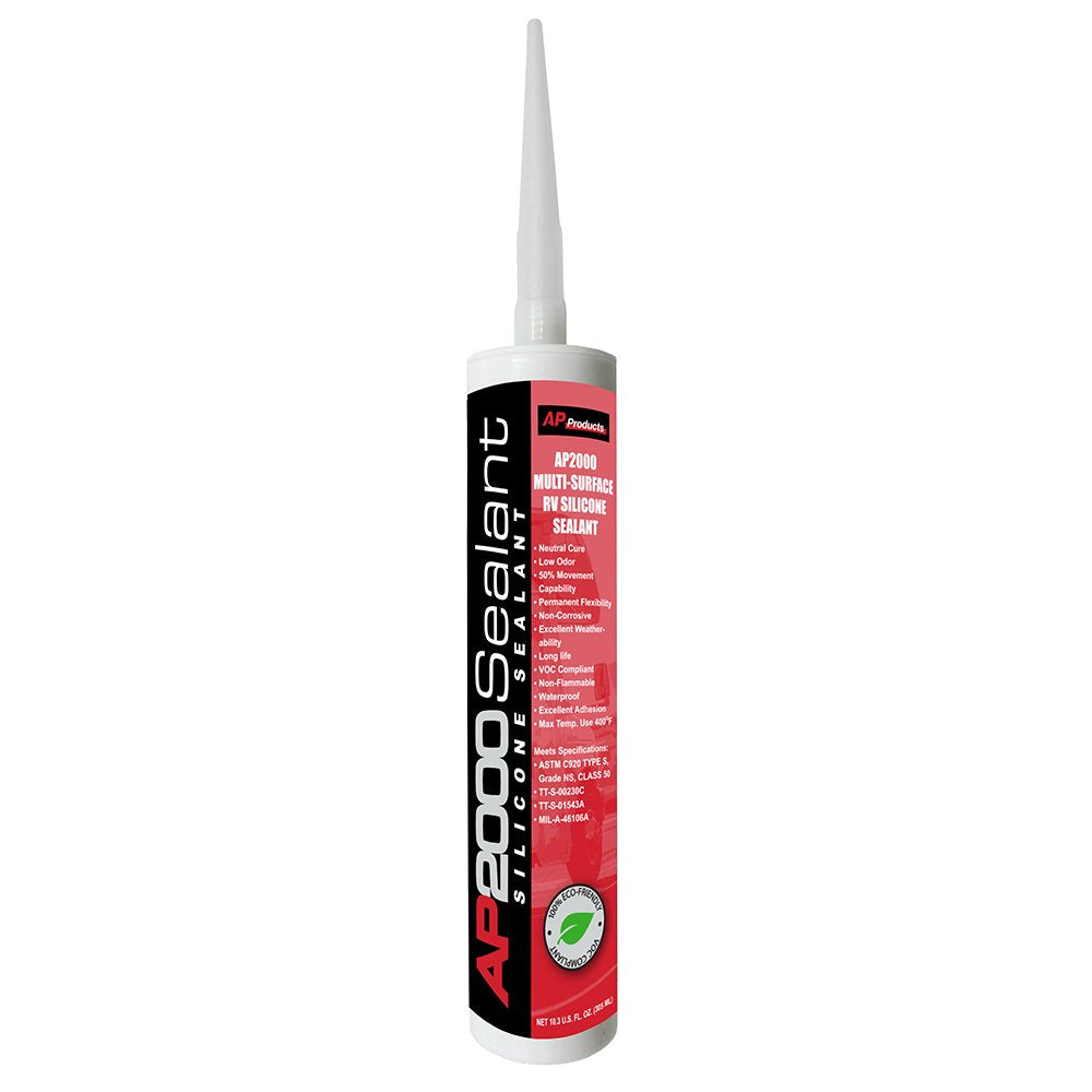 AP Products Ap2000 10.3 Ounce Clear Paste Caulk Sealant (0172001)