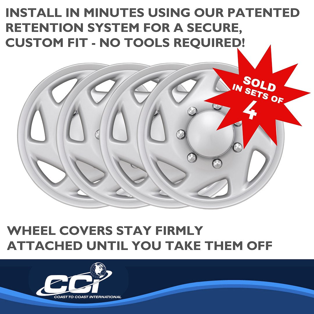 Coast To Coast B9416S Silver E-150–E-350 SRW Wheel Covers - image 5