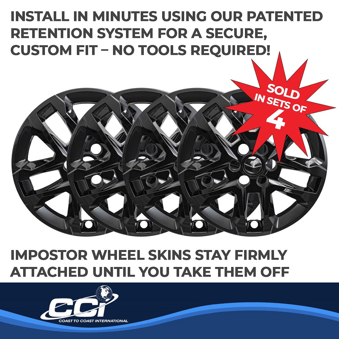 Coast To Coast IMP416BLKN Black Traverse Impostor Wheel Skins - image 5