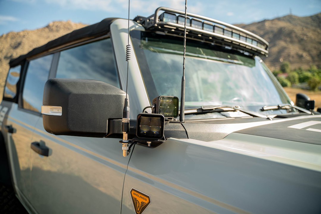 DV8 Offroad LBBR-08 Bronco Dual A-Pillar Light Bracket