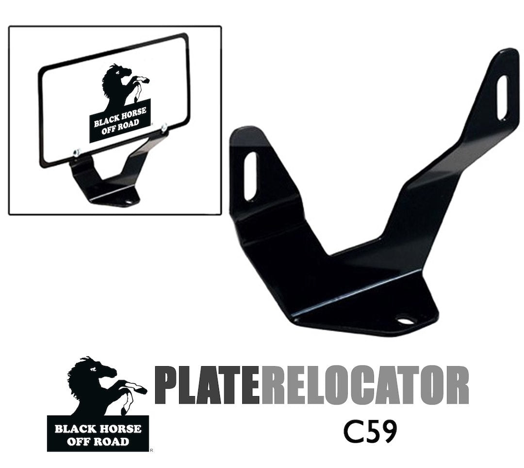 Black Horse Offroad C59 License Plate Relocation Kit - image 1