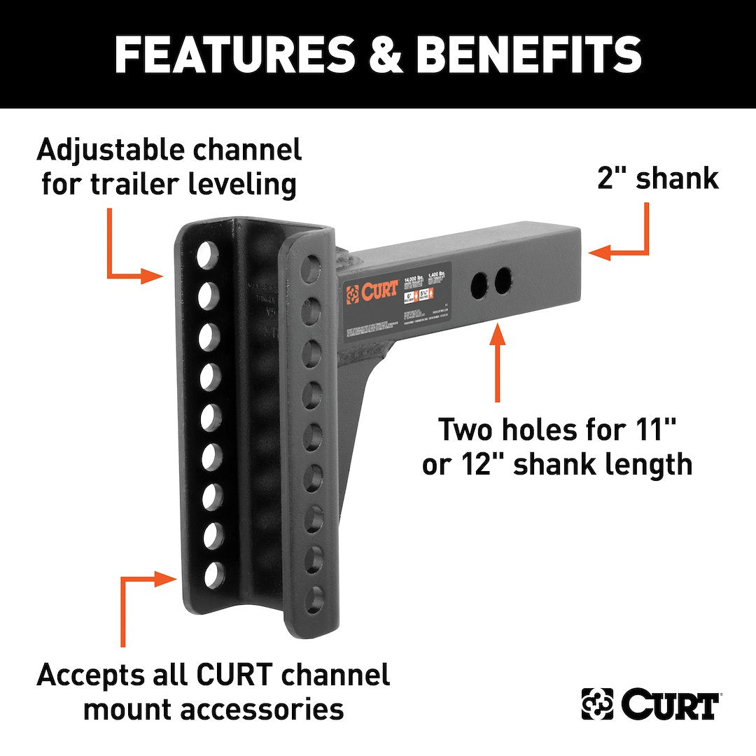 Curt 45910 Trailer Hitch Ball Mount - image 2