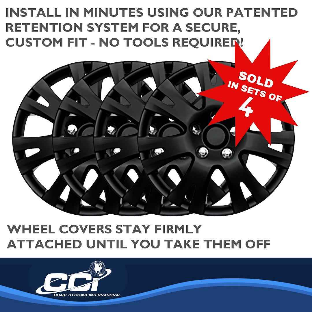 Coast To Coast 103216BLK Mazda6 16-Inch Black Wheel Covers