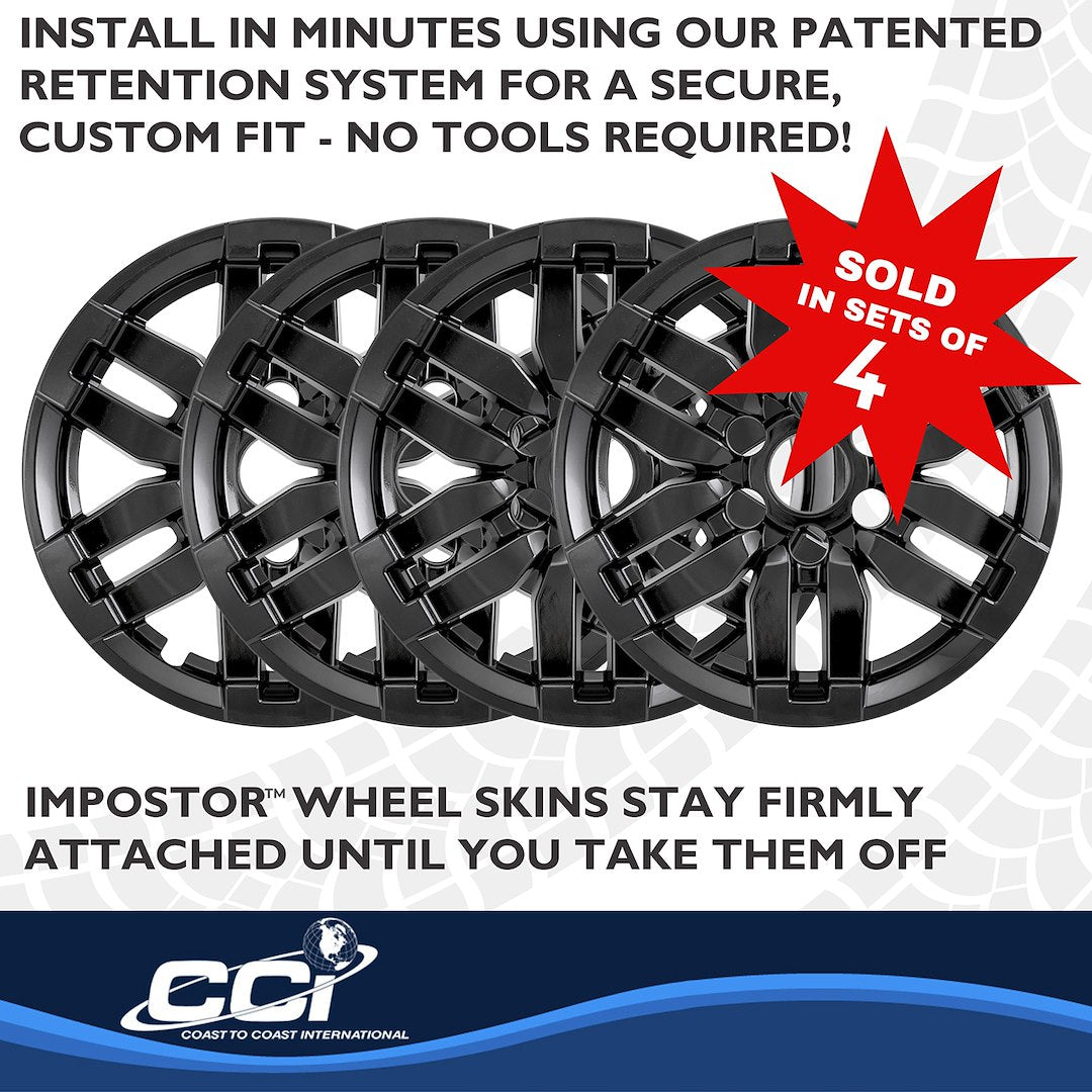Coast To Coast IMP520BLK Black 17-Inch IMPOSTOR Wheel Skins - image 6