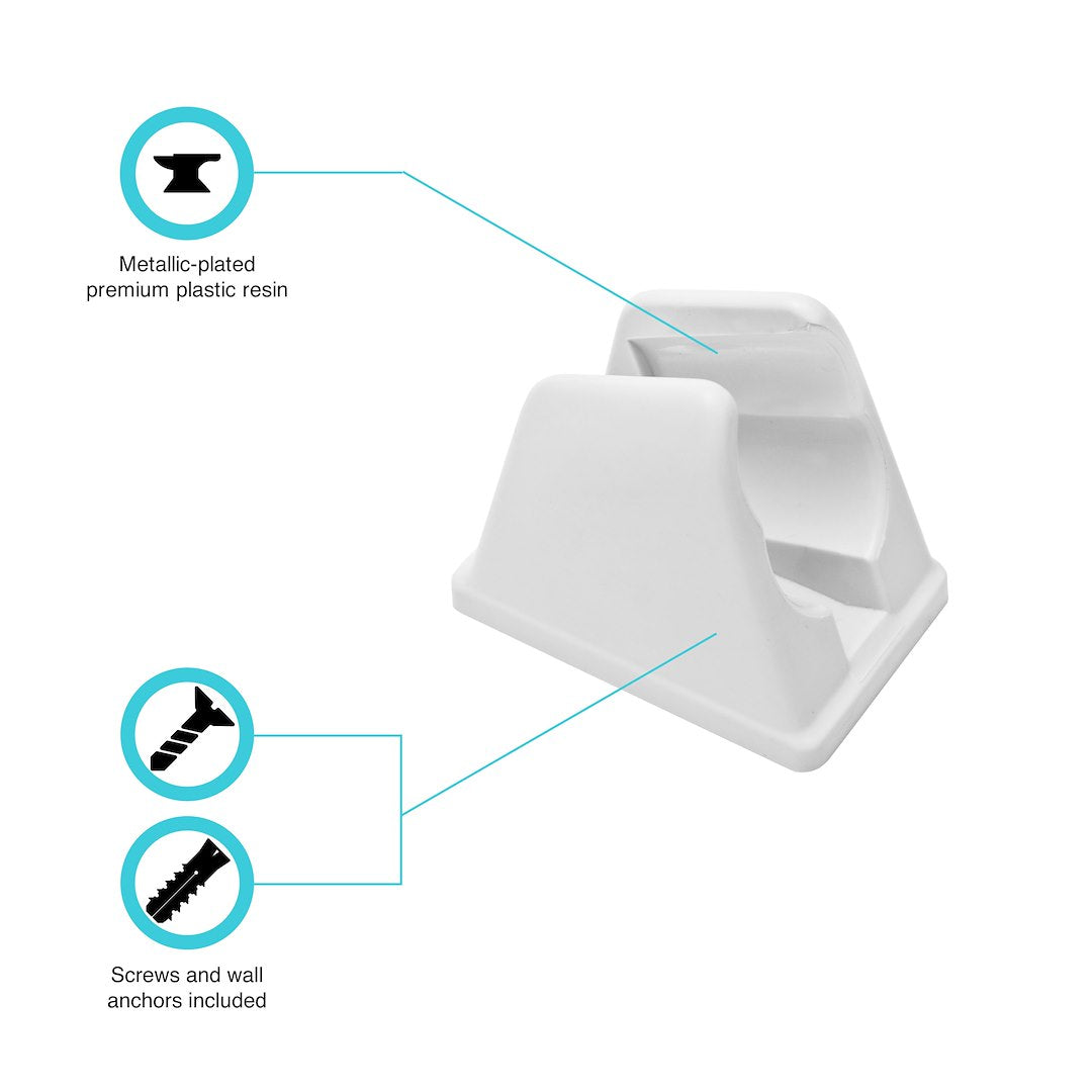 Dura Faucet Shower Head Mount (Dfsa156wt) – Material: Plastic