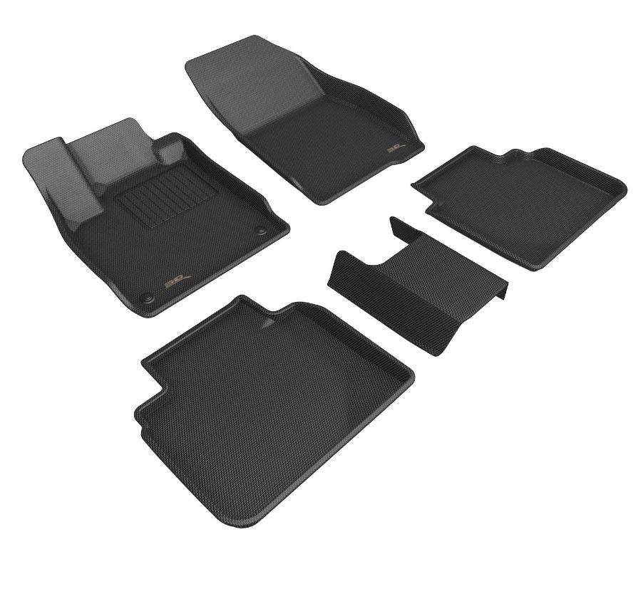 3D Mats KAGU Floor Liner Thermoplastic Rubber Of Carbon Fiber Texture L1HD13401509 - image 1