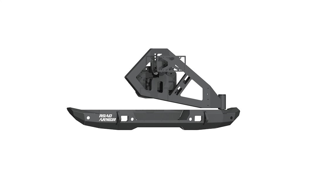 Road Armor 5182R1B-TC JL Rear Bumper with Tire Carrier