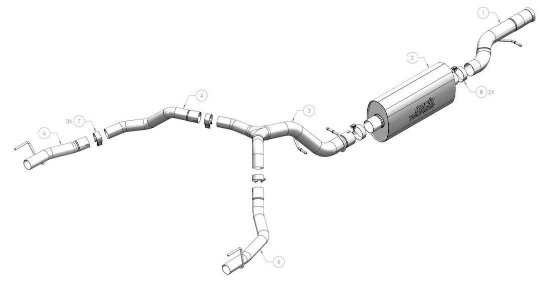 Borla S-Type 140890 Escalade Cat-Back Exhaust