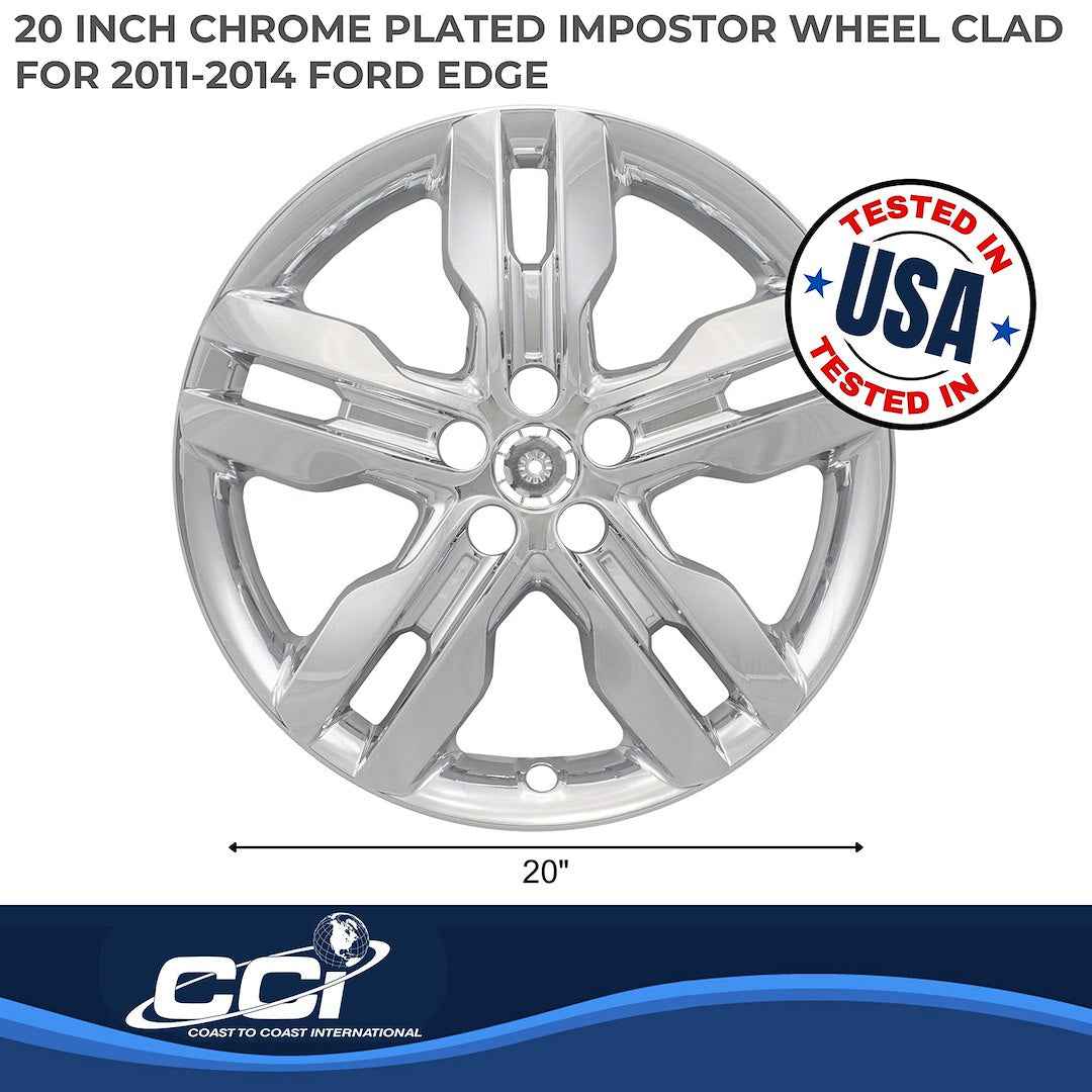 Coast To Coast IMP800X Chrome 20-Inch Edge Wheel Skins