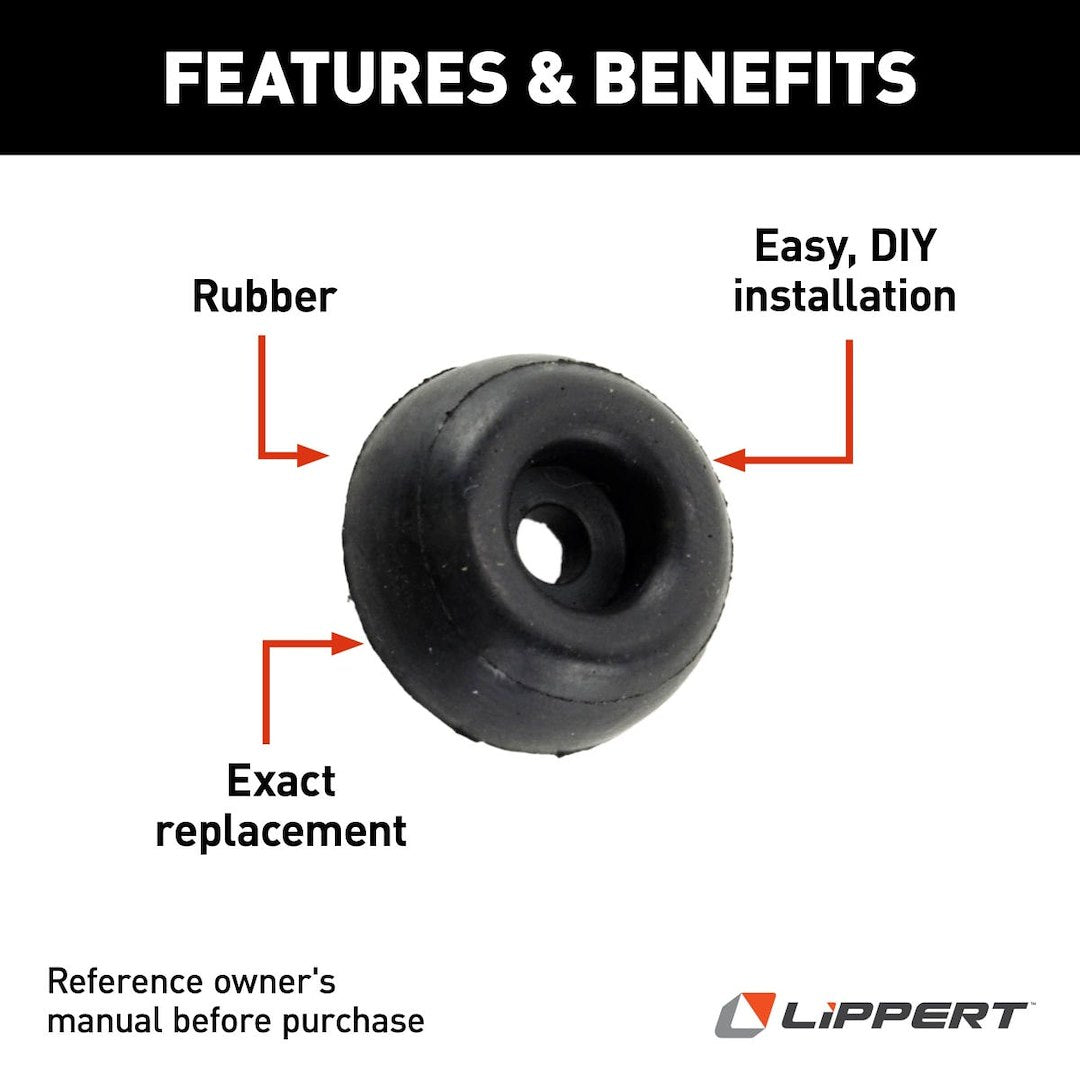 Lippert Components Door Stop (201478) – Material: Rubber