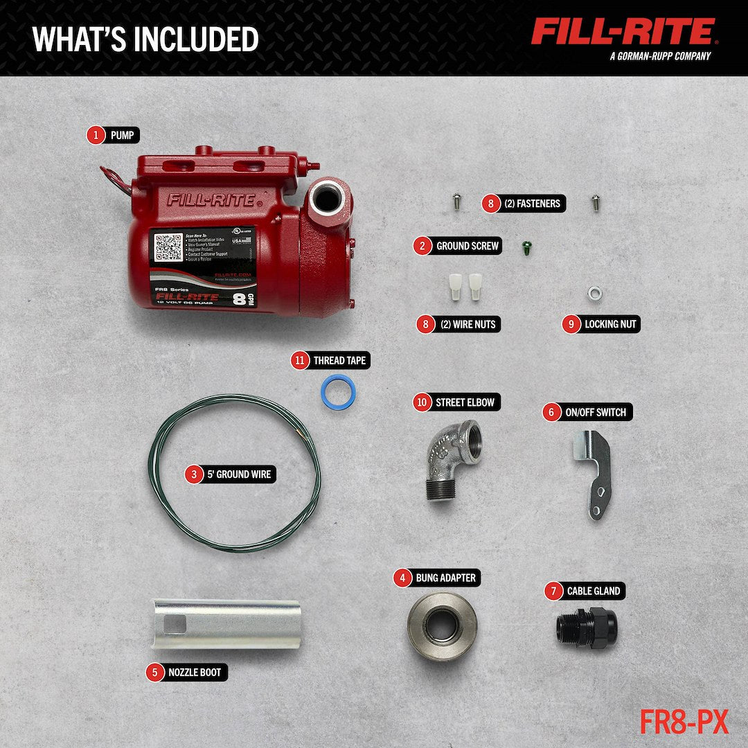 Fill-Rite Fr8-Px 8-GPM 12V DC Transfer Pump