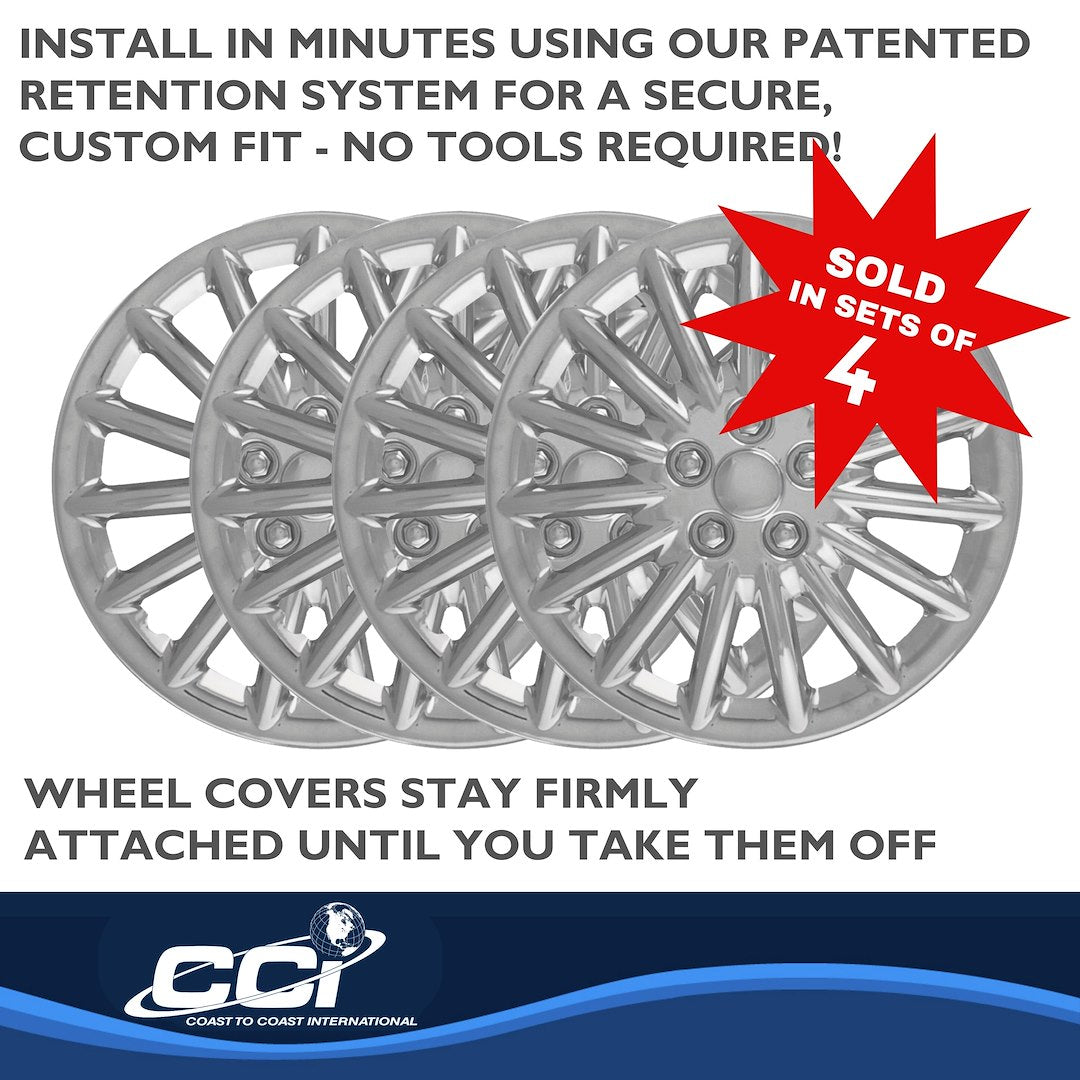 Coast To Coast 18815C 15-Inch Chrome 15-Spoke Covers - image 4