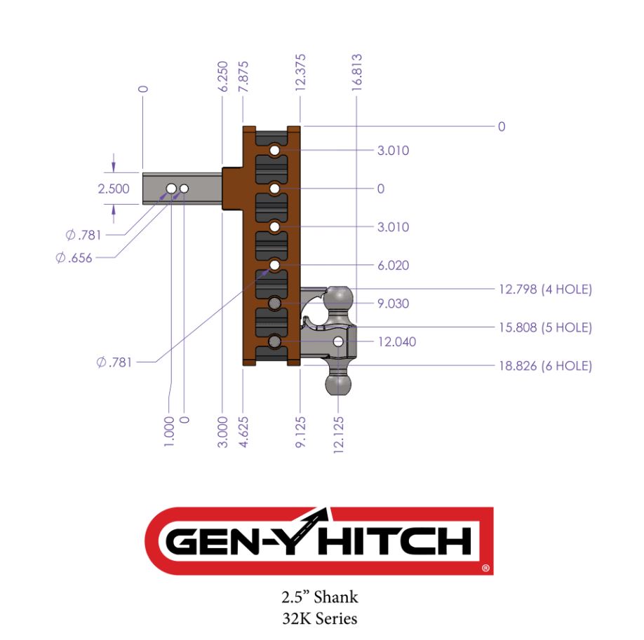 Gen-Y Hitch Gh-1924 Trailer Hitch Ball Mount - image 5