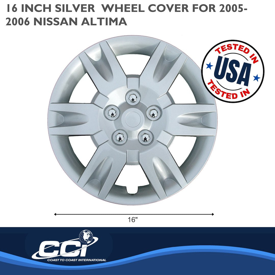 Coast To Coast B887216S Silver Altima Wheel Covers, 16-Inch - image 2
