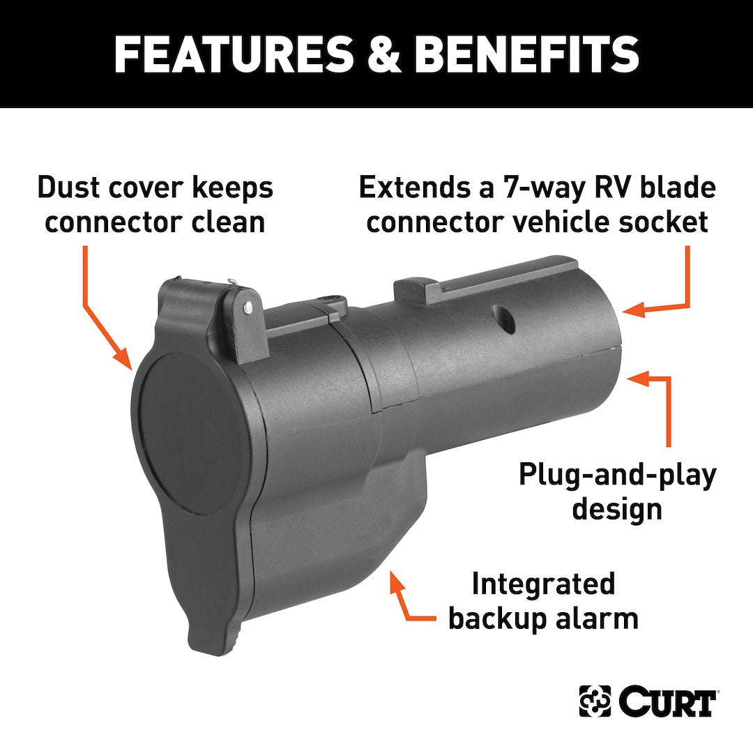 Curt 57727 Trailer Wiring Connector Adapter - image 2