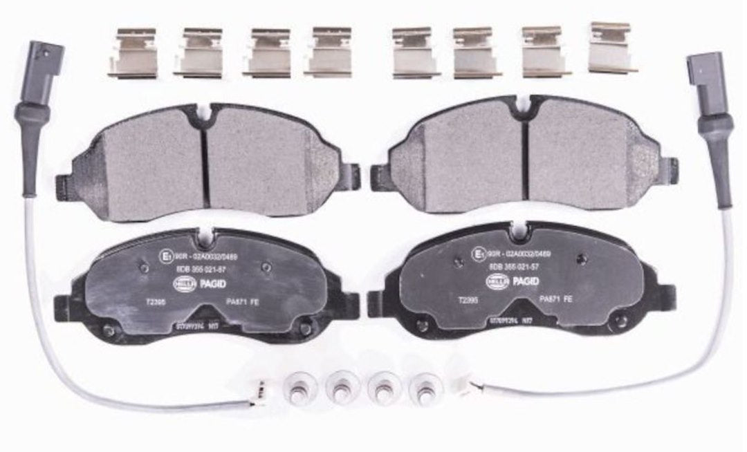 Hella Pagid 355021571 Low-Metallic Disc Brake Pad Set