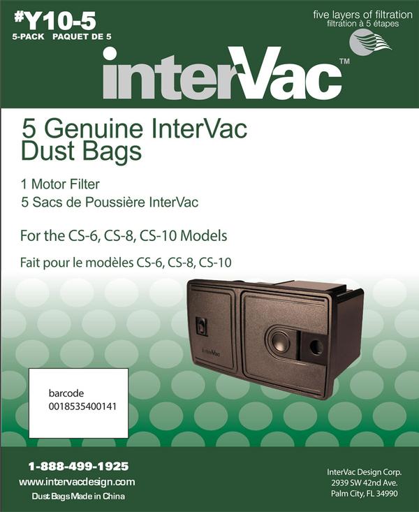 Intervac Design Y10-5 Vacuum Cleaner Bag