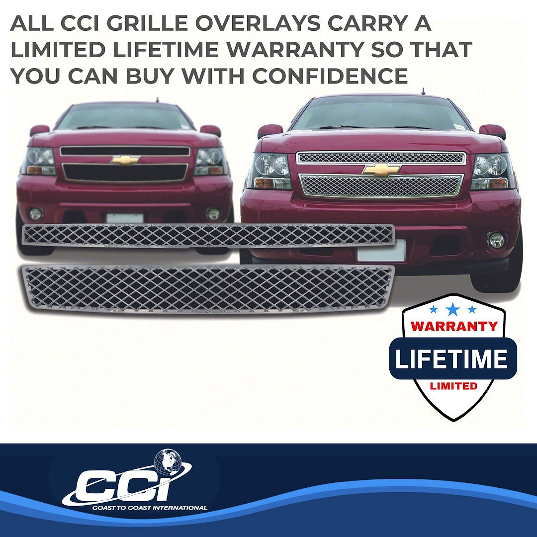 Coast To Coast GI33X Tahoe/Suburban Chrome Mesh Overlay - image 3