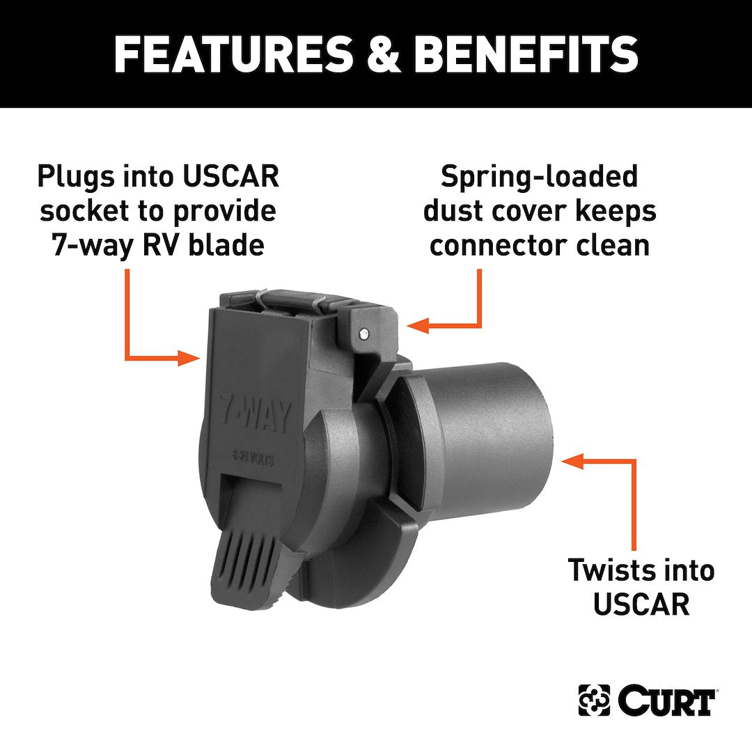 Curt 56415 Trailer Wiring Connector - image 3
