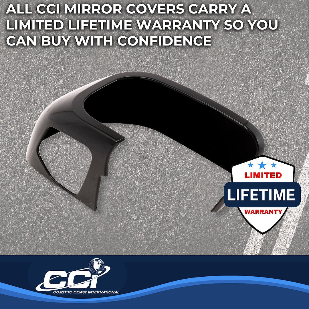 Coast To Coast MC67560BLK Gloss Black Full Mirror Cover Pair - image 5