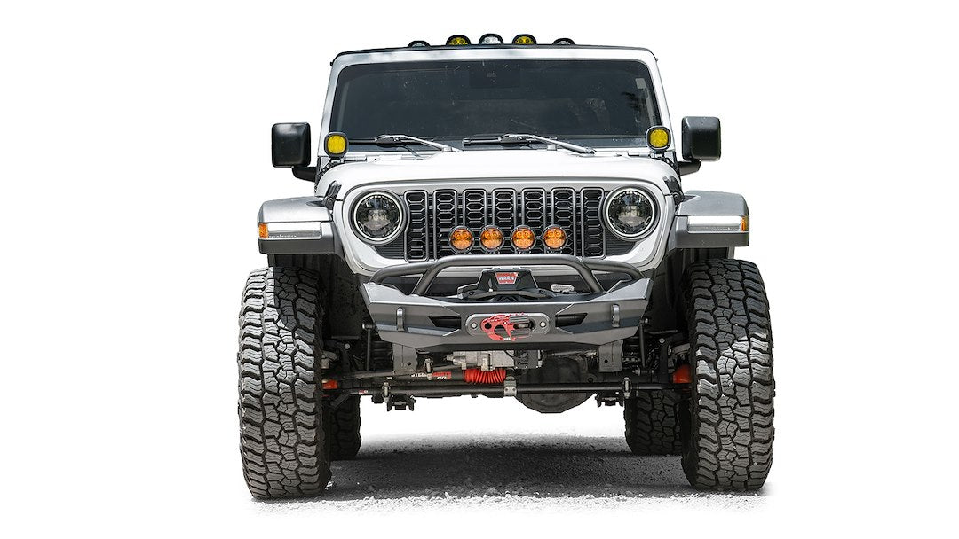 Fab Fours JL24-B5152-1 Ghost Stubby Front Winch Bumper